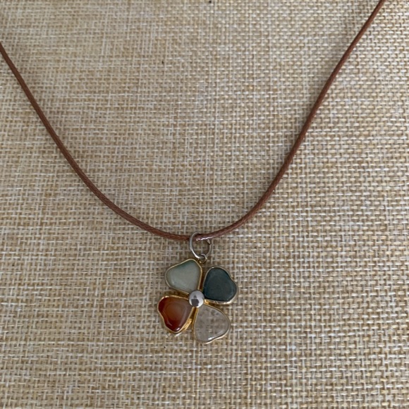 Vintage agate four leaf clover. - Picture 7 of 7